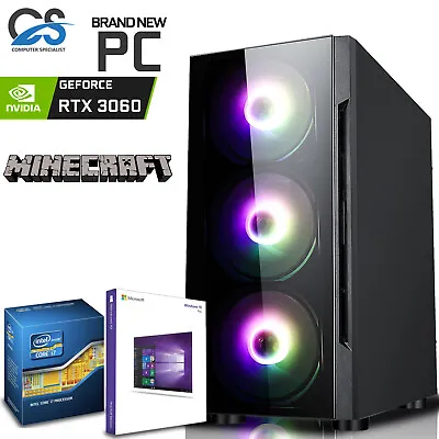 POWERFUL Gaming PC NVIDIA RTX 3060 / I7 QUAD CORE 32 GB RAM 512GB SSD + 2TB HDD • £599.99