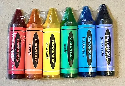 Just Bubbly Crayon Soap For Kids - Pack Of 6 Soaps - Bubble Gym Apple Lemonade • $17.95