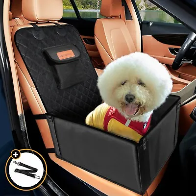 Dog Car Booster Seat Pet Car Seat Cover Protector Bed Carrier Bed For Medium Dog • £21.99