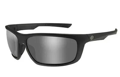 Harley-Davidson Men's Wiley X Gears Silver Lens Black Frame Sunglasses HAGRS02 • $40.49
