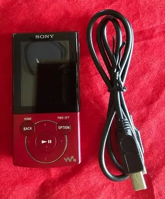 Sony Walkman NWZ-E344 8GB  Red Digital Media MP3 Player Tested Working~332 Songs • $36.50