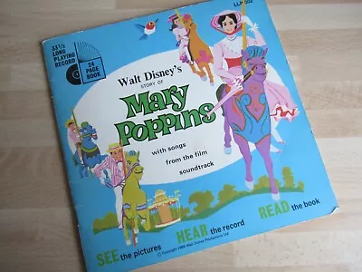 MARY POPPINS - Disney Story Book &  Story & Songs Soundtrack Record • £6