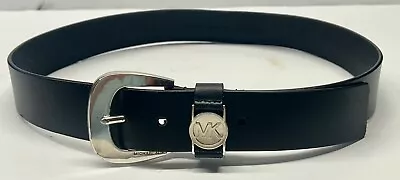 Michael Kors Women’s Belt Black With Silver Buckle Size M • $22.99