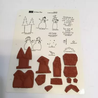 2004 Stampin Up! Vintage Unmounted Set It’s Snow Time New • $9