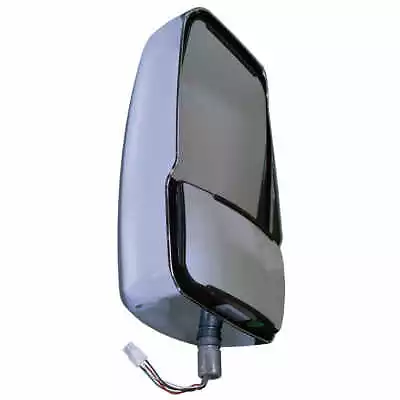 RV Deluxe Heated Remote / Manual Mirror Head - Chrome - Velvac  Left • $393.95