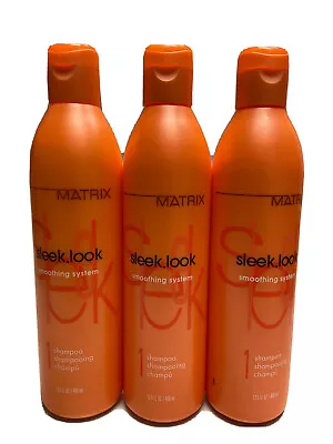 3 Matrix Sleek Look Smoothing System Shampoo 13.5oz Ea Scuffed Bottle • $64.98