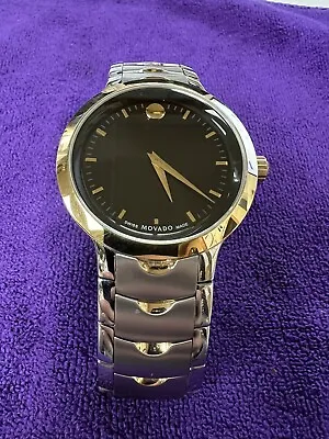 Mint Movado Men’s Luno Two Tone Stainless Steel Watch With Markers 0607043 F SH • $429.99