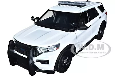 2022 Ford Police Interceptor Utility Unmarked White 1/24 Diecast Motormax 76988 • $26.99