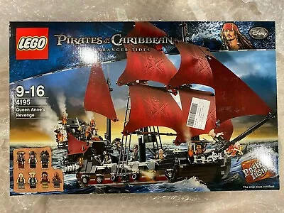 LEGO 4195 Pirates Of The Caribbean Queen Anne's Revenge MINT PERFECT NO CREASE • £950