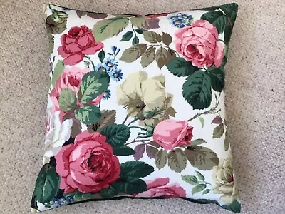 Sanderson CHELSEA Country Style Linen/velvet Cushion Cover 45cm  Hand Made Zip  • £14.95