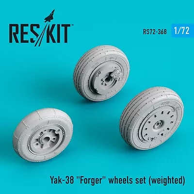 ResKit RS72-0368 Scale 1:72 Yak-38  Forger  Resin Wheel Upgrade Set (weighted) • $7.75