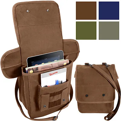 Rothco Heavy Canvas Map Case Shoulder Bag Tech Tablet Pack Carry Shoulder • $26.99