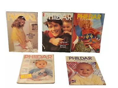 Lot Of 5 Vintage Back Issues Phildar Mailles Knitting Magazines • $35