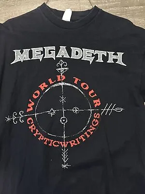 Megadeth Cryptic Writings Vintage Concert T Shirt 1997 1998 Tour NP19CD • $20.99