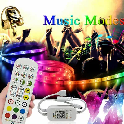 Music Bluetooth Remote Controller 5-24V For WS2811 WS2812 Sk6812 Led Pixel Strip • $13.19