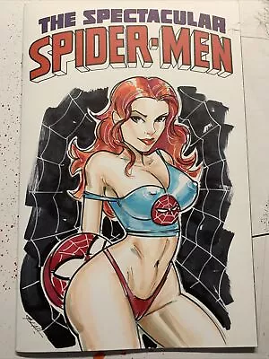 The Spectacular Spiderman 1 Original Sketch Cover Variant Mary Jane Watson • $24.99