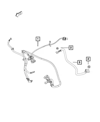 Battery Cable Harness Mopar 4801329AD • $47.57