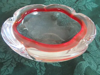 Vintage Murano Mid Century Glass Dish / Bowl Styled But Not Marked • $34