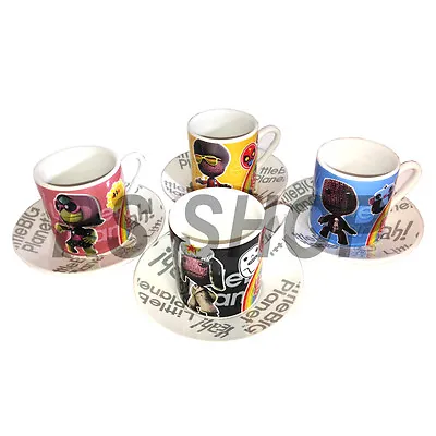 £10.29 • Buy Little Big Planet 4 Piece Espresso Coffee Tea Mini Mug Set With Saucers