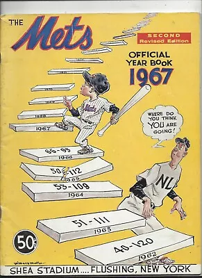 1967 New York Mets Yearbook (2nd Revised Edition) Exc-nm Condition (see Scan) • $49.99