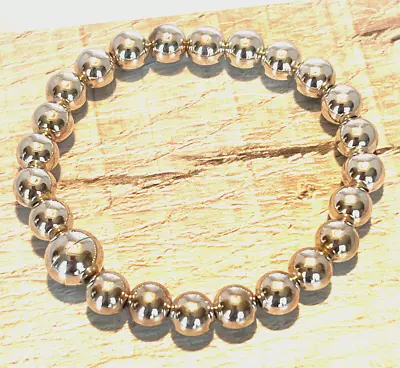 Vintage 925 Sterling Silver Milor Bead Bangle Bracelet Magnetic Clasp Italy • $68