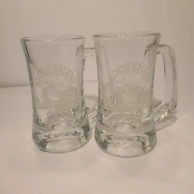 Moosehead Canadian Lager Beer 5 1/4  Handled Glass Mug 14oz Set-2  • $24.99