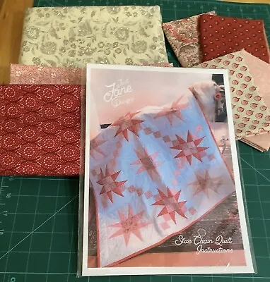 Star Chain Quilt Kit Featuring MODA French General Chafarcani Fabrics.  NEW • £55