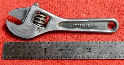 GERMAN Vintage Miniature Adjustable Wrench: 2-3/4  Overall Length • $27.95