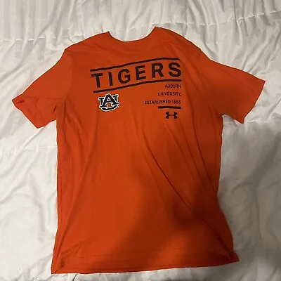 Auburn Tigers Under Armour XL Orange T Shirt EST 1856 Extra Large Tee • $12.99