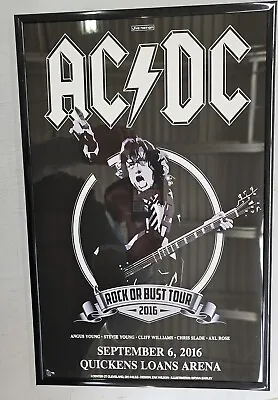 ACDC 2016 Cleveland Concert Poster 11 X 17 Framed • $21.99