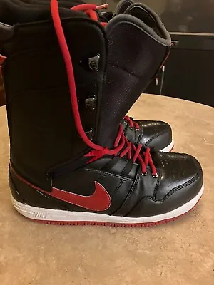 NIKE SB VAPEN SNOWBOARD BOOTS BLACK/RED Size US SIZE 10 *RARE* • $499.99