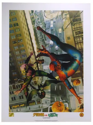 Spider-Man Versus The Green Goblin Lithograph John Watson Art Marvel Comics 2004 • $9.99
