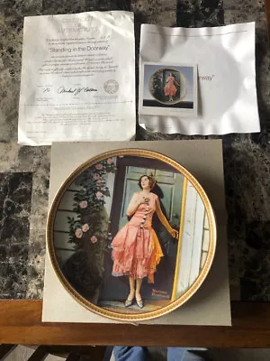 Norman Rockwell Knowles Collector's Plate  Standing In The Doorway  • $15