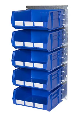 Louvre Panel Parts Bin Kit 16 - Heavy Duty Workshop Warehouse Storage Pick Bins • £92.39