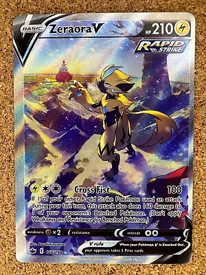 ZERAORA V 166/198 - Alternate Art - Chilling Reign - Pokemon Trading Card TCG • $71