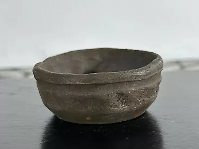 Vintage Unglazed Japanese Round Shohin Mame Bonsai Pot MATASUKE - 2.25  • $58