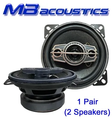 Pair MB ACOUSTICS 4  Inch Car Audio 4-Way Speakers 400 Watts Max • $27.95