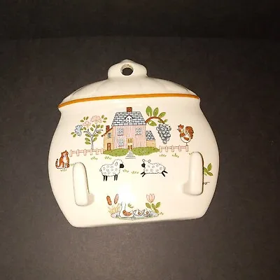 Cute Vintage Ceramic Country Hanging Key Or Utensil Holder • $8