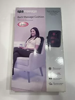 Spa Massage Back Massage Cushion With Soothing Heat 2 Massage Motors. Touchpad. • $14.99