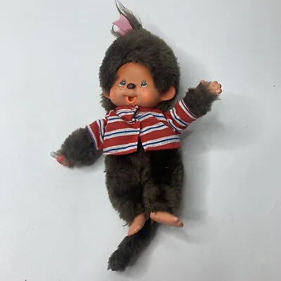 Vintage Sekiguchi Monchhichi Monkey Girl 1974 Plush Doll Mattel Stuffed Toy 8” • $45