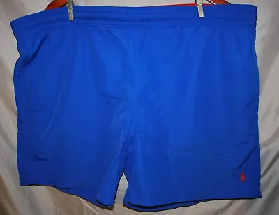 Polo Ralph Lauren Swim Trunks Men's Extra Large Blue Mesh Lined Nylon Red Pony • $13