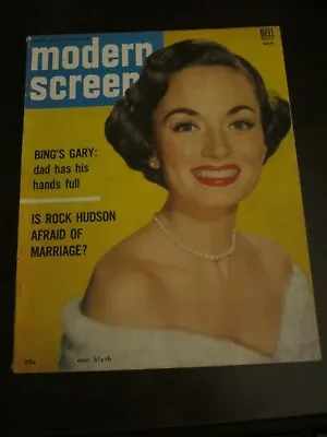 Modern Screen Magazine August 1954 Ann Blyth • $9.99