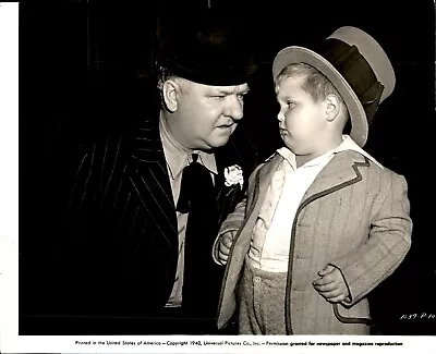 LG52 1940 Orig Photo W.C. FIELDS CLYDE DEMBECK CHILD STAR  MY LITTLE CHICKADEE  • $20