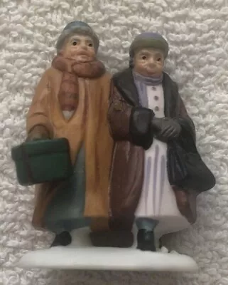 Department 56 “Busy Sidewalks” 2 Elderly Ladies Figurine • $12.50