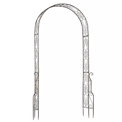 Outsunny Metal Garden Arch Arbour Rose Climbing Archway Plant Wedding Decorative • £64.99