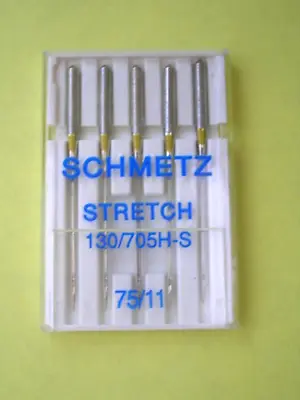 Schmetz Stretch Sewing Machine Needles 75/11 Viking/husqvarna/bernina/elna/pfaff • £3.45