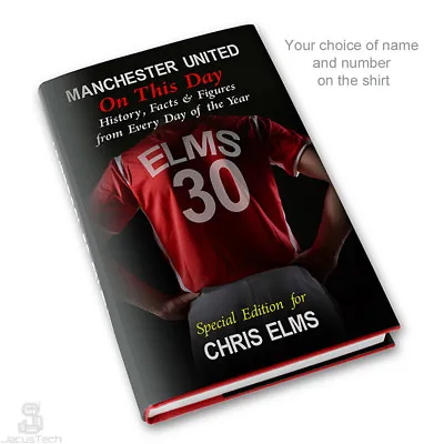 MANCHESTER UNITED Book PERSONALISED. History Facts. Man Utd Football Fan Gift • £15.90