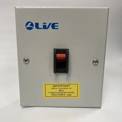 Live 32A TP+N Metal 3 Phase Isolator Switch Triple Pole - TPNI32 • £19.67
