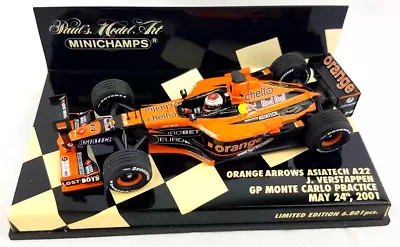 Ltd Edition Minichamps 1:43 Arrows A22 Jos Verstappen Monte Carlo Practice 2001 • £29.95