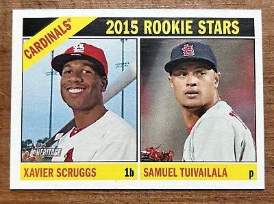 2015 Topps Heritage Rookie Stars Xavier Scruggs Tuivailala #179 Cardinals MLB • $0.50